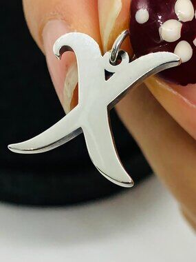 James Avery Large Script Initial X Charm